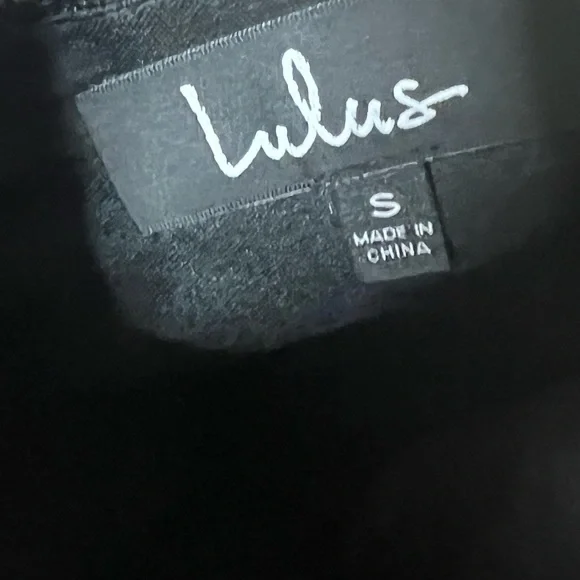 Lulus Black Sequin Bodycon Dress Size Small LBD Mini - Picture 5 of 9